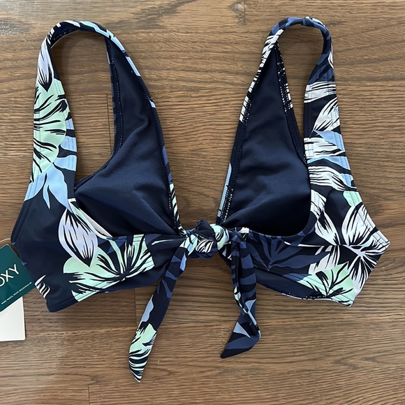 Roxy Women's Beach Classics Bralette Bikini Top Mood Indigo Large - Picture 7 of 13